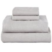 100% French Linen Sheet Set - Cal King - Pebble Heather   BOKSER HOME