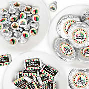 Big Dot of Happiness Happy Kwanzaa - Mini Candy Bar Wrappers, Round Candy Stickers and Circle Stickers - Candy Favor Sticker Kit - 304 Pieces