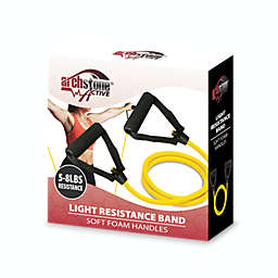 Archstone Active - Light Resistance Pull Band - Yellow, Soft Foam Handles, 5 to 8 lbs Resistance