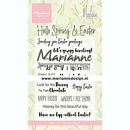 Marianne Design Marleen's Hello Spring  Easter Clear Stamps
