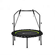 Costway 40 Inch Foldable Fitness Rebounder with Resistance Bands Adjustable Home-Green