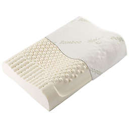Cheer Collection Contoured Latex Memory Foam Pillow