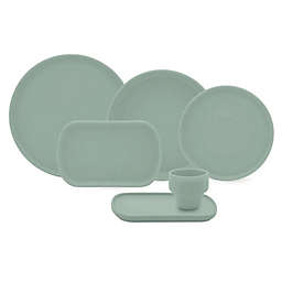 Oxford Elo Mint 24 Pieces Dinnerware Set Service for 4 - Satin Finish