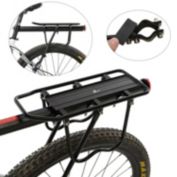 AGPtEK Bike Bicycle Back Rear Pannier Rack Alloy Luggage Carrier Holder Seat Post Frame