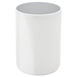 mDesign Round Swing Trash Can Garbage Bin