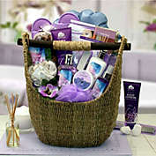 GBDS Lavender Sky Ultimate Bath & Body Tote - spa baskets for women gift