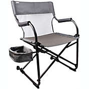 Zenree Heavy Duty Portable Camping Folding Director&#39;s Chair Outdoor, Gray