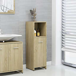 vidaXL Bathroom Cabinet Sonoma Oak 11.8