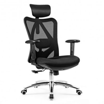 Costway Adjustable Height Mesh Swivel High Back Office Chair