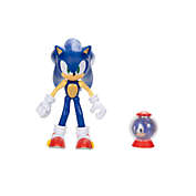 Sonic the Hedgehog 4&quot; Articulated Sonic Action Figure With 1-Up Item Box