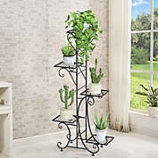 Stock Preferred Stable Metal Plant Stand Flower Pot Rack Displaying Shelves Shelf 42&#39;&#39;