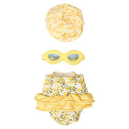 Manhattan Toy Wee Baby Stella Fun in the Sun 3 Piece Baby Doll Swimming Outfit