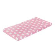 Everyday Kids 2 Pack Baby Girl Cradle Sheet Set - Hearts/Polka Dots - 100% Cotton