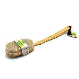 Pursonic 100% natural Bath Body Brush with Long Bamboo Handle