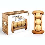 Pursonic All Natural Wooden Foot Massager Roller-Built to Soothes Tired Or Aching Feet, Relieve Foot Arch Pain, Plantar Fasciitis, Muscle Aches, Soreness.Stimulates Circulation,Promotes Healing