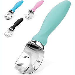 Zulay Kitchen Ice Cream Scooper with Soft Handle and Built-in Lid Opener - Mint