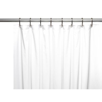 Carnation Home Fashions 72 Wide by 78-Inch Long Vinyl Shower Curtain Liner, 