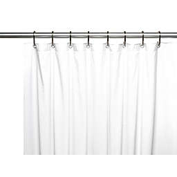 Carnation Home Fashions Shower Stall-Sized, 8 Gauge Vinyl Shower Curtain Liner - White 54x78