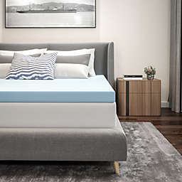 Flash Furniture Capri Comfortable Sleep 3 inch Cool Gel Memory Foam Mattress Topper - King