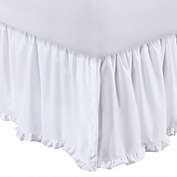 Greenland Home Fashion Sasha White Bed Skirt Drop 15" - Queen 60x80", White