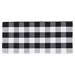Farmlyn Creek Black and White Buffalo Plaid Rug, 2x4 Area Mat?for Home Kitchen,?Porch, Entryway
