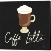 Great Art Now Fresh Coffee Caffe Latte by Veronique Charron 12-Inch x 12-Inch Canvas Wall Art