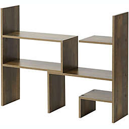 DormCo Yak About It Compact Adjustable Dorm Desk Bookshelf - Rustic