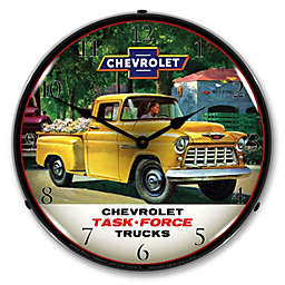 Collectable Sign & Clock   1955 Chevrolet Truck Task Force LED Wall Clock Retro/Vintage, Lighted