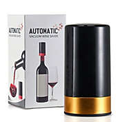 Stainless Steel EZBASICS Wine Saver Vacuum Pump with 4 Wine Bottle Stoppers 