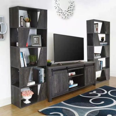 Entertainment Center With Bookshelves, Tv Console With Bookshelves
