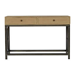 Artisan Furniture Mango Wood Metal Base Console Table