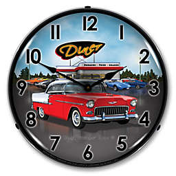 Collectable Sign & Clock   1955 Bel Air Diner LED Wall Clock Retro/Vintage, Lighted