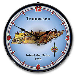 Collectable Sign & Clock   State of Tennessee LED Wall Clock Retro/Vintage, Lighted
