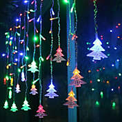 Necano - Christmas tree Lights, 20FT 96LED Lights with Remote Control 8 Modes Christmas Lights Waterproof, Extendable for Indoor & Outdoor, Wedding Party, New Year, Holiday Decoration, rainbow color USB Power