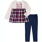 Kids Headquarters Baby Girl&#39;s 2-Pc. Plaid Tunic & Leggings Set Assorted Size 18 Months