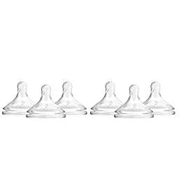 Dr. Brown's  Wide-Neck Baby Bottle Nipple, Level 2 (3m+), 6 Count
