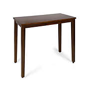 Contemporary Home Living 51.25" Brown Contemporary Rectangular Bar Table with Tapered Legs