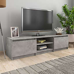vidaXL TV Cabinet Concrete Gray 55.1