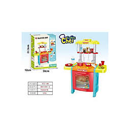 Nutcracker Factory 42-Pieces Cooking Chef Kitchen Playset with Light and Sound Children's Toy - Battery Operated 20.25"