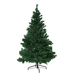 Sunnydaze Faux Canadian Pine Christmas Tree with Hinged Branches - 5-Foot