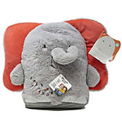 Sleepy Stuffs Elephant 2 In 1 Convertible Plush Blanket