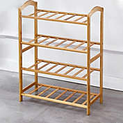 Stock Preferred 4-Tier Bamboo Wooden Shoe Rack Organizer Stand