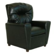 Dozydotes Child Cup Holder Recliner - Black Leather Like DZD9774