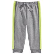 First Impressions Boy&#39;s Side Stripe Sporty And Sweet Jogger Pants Gray Size 6MOS