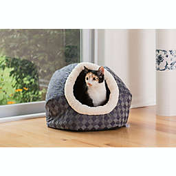 Armarkat Model C44 Checkered Cat Bed - Blue