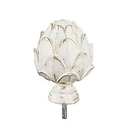 Evergreen Artichoke Interchangeable Finial, Ivory- 4.5x2.5x2.5 in Durable Hardware for Flags