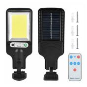 Stock Preferred LED Solar Wall Light Motion Sensor Outdoor Garden Security Yard Lamp