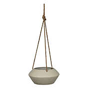 Contemporary Home Living 26.75" Gray Solid Hanging Planter
