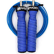 WOD Nation Adjustable Attack Speed Jump Rope - Unique Single or Double Cable System   One Thick and One Light 11 Foot Cable