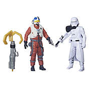 Star Wars  The Force Awakens 3.75 Inch 2 Pack Snap Wexley and First Order Snowtrooper Officer